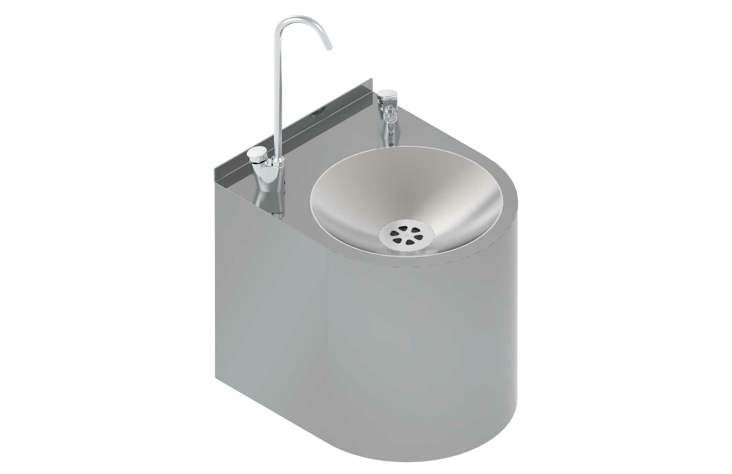 Stainless steel drinking fountain from Saninox